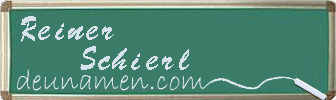 Reiner Schierl Visitenkarte